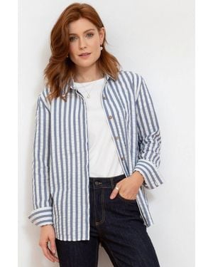 Kite Bedchester Seersucker Shirt - White