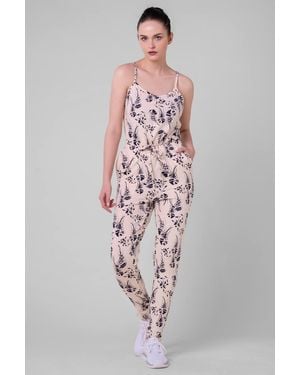 Enorsia Camy Jumpsuit W/ Jellyfish Print - White