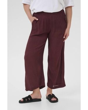 Kaffe Kadacia Cropped Trousers - Red