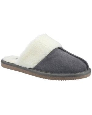Hush Puppies 'Arianna' Suede Mule Slippers - Grey