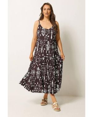 Yours Tiered Maxi Dress - White