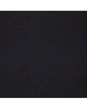 WOVCOR Bow Tie Crew Neck Knit Blouse W/ Cut-Out Detail - Blue