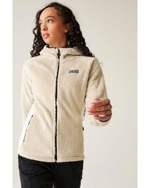 Dare 2b Torrek Pro Fluffy Full Zip Hooded Midlayer - Natural