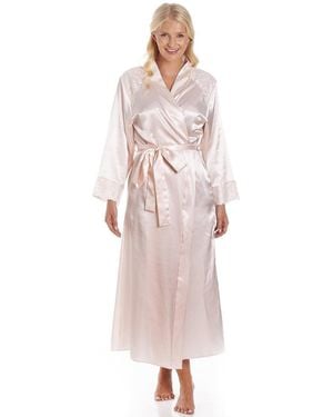 CAMILLE Luxury Long Satin Wraps - Pink
