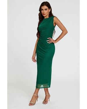 FS Collection Mesh Maxi Dress - Green