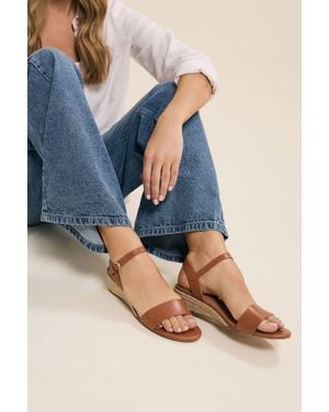 Long Tall Sally Rope Wedge Sandals - Blue