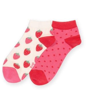 Kite Berry Brave Trainer Socks - Pink