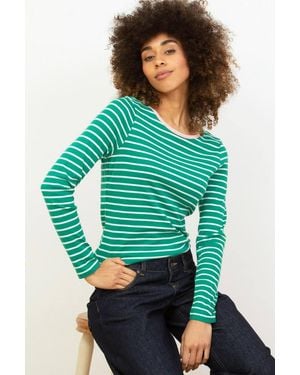 Kite Portesham Jersey Top Emerald Stripe - Green
