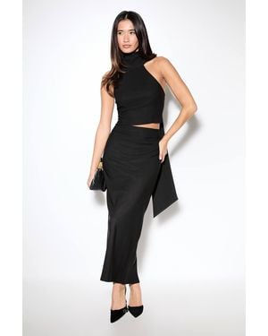 MissPap Tailored Maxi Skirt Co-Ord - Black