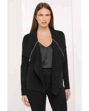 Star by Julien MacDonald Eyelet Zip Up Cardigan - Black