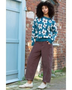 Kite Bloxworth Barrel Leg Cord Trousers - Blue