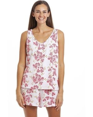 CAMILLE Spandex Short Pyjama Set - Red