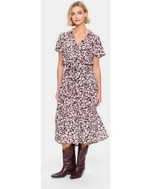 Saint Tropez Blanca Short Sleeve Dress - White