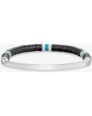 Thomas Sabo Love Bridge Obsidian Bead Bracelet Lba0092-885-11 - Black