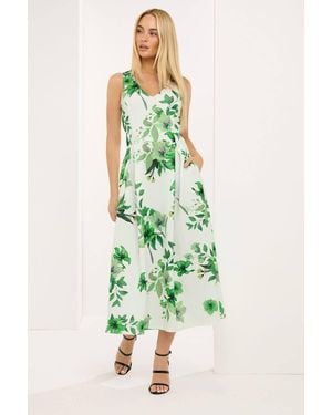 Star by Julien MacDonald Floral Scuba Dress - Green