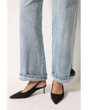 Long Tall Sally Slingback Kitten Heel - Blue