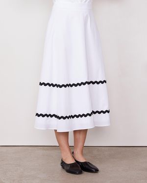 Officine Generale Jacey Skirt - White