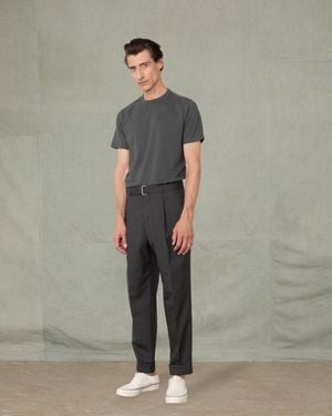 Officine Generale Crew Neck T-Shirt - Green