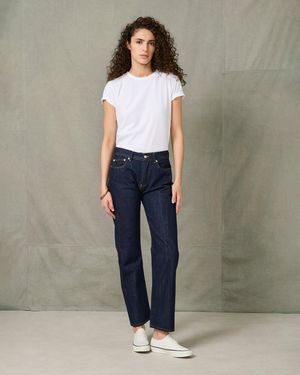 Officine Generale Boyfriend Fit Denim - Green