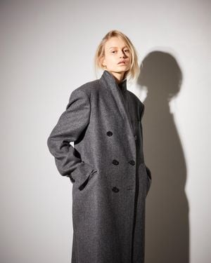 Officine Generale Alva Coat - Gray