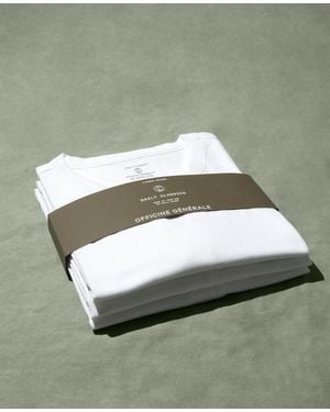 Officine Generale Crew Neck T-Shirt - Green