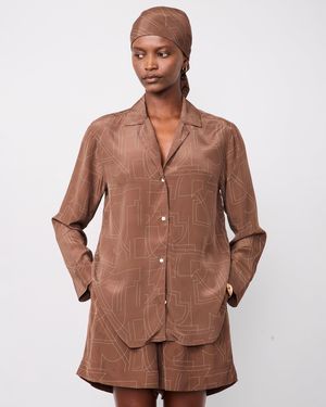 Officine Generale Mabelle Shirt - Brown