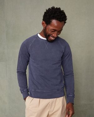 Officine Generale Crew Neck Sweatshirt - Green