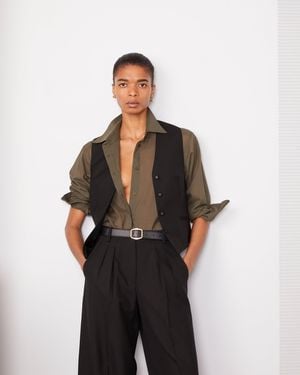 Officine Generale Cleo Waistcoat - Black