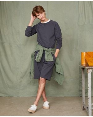 Officine Generale Crew Neck Sweatshirt - Green