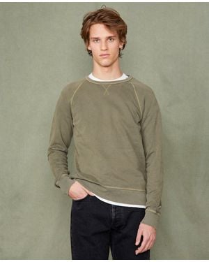 Officine Generale Crew Neck Sweatshirt - Green