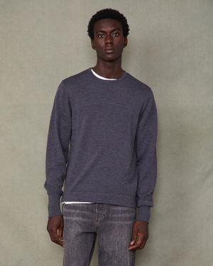 Officine Generale Crew Neck Jumper - Green