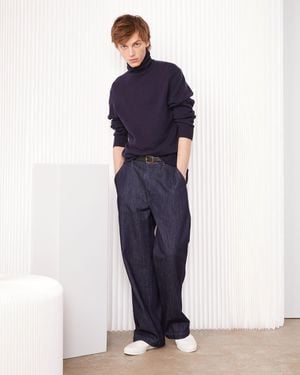 Officine Generale Pull Mytneck - Bleu