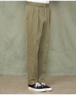 Officine Generale Pleated Chino - Green