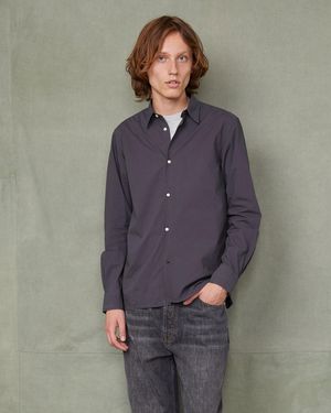 Officine Generale Chemise Soft Collar - Grey