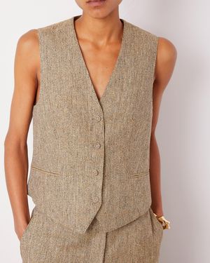 Officine Generale Gilet Cleo - Green