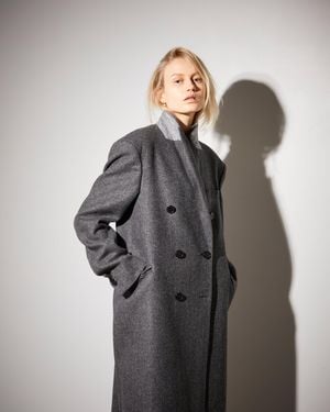 Officine Generale Alva Coat - Gray