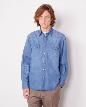 Officine Generale Chemise Maverick - Blue