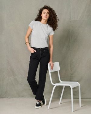 Officine Generale Boyfriend Fit Denim - Green
