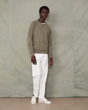 Officine Generale Crew Neck Sweatshirt - Green