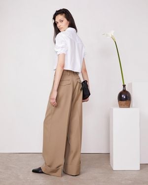 Officine Generale Rosalia Trousers - Natural
