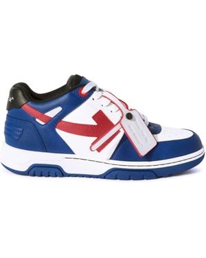 Off-White c/o Virgil Abloh Out Of Office Basket Leder Sneaker - Blau