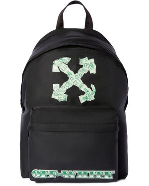 Off-White c/o Virgil Abloh Money Print Heritage Backpack - Schwarz