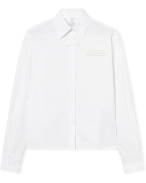 Off-White c/o Virgil Abloh Popeline Long-Sleeved Shirt - Weiß