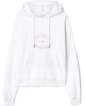 Off-White c/o Virgil Abloh Weisser College Skater Hoodie - Weiß