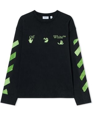 Off-White c/o Virgil Abloh Bacco Arrow Skate Long Sleeve T-Shirt - Schwarz