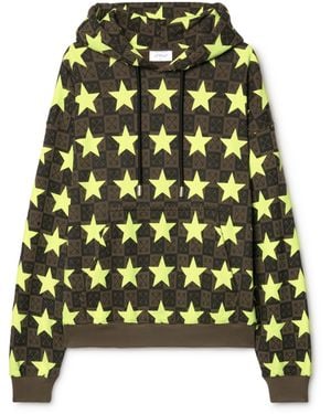 Off-White c/o Virgil Abloh Skate-Hoodie Mit Sternenmuster - Grün