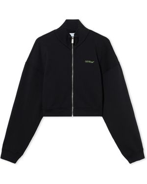 Off-White c/o Virgil Abloh Arrow Leaves Zip Up Sweatshirt - Schwarz