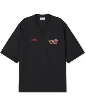 Off-White c/o Virgil Abloh Off- C/O Ac Milan Tech T-Shirt - Schwarz