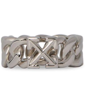 Off-White c/o Virgil Abloh Arrow Chain Ring - Weiß
