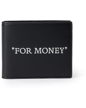 Off-White c/o Virgil Abloh Doppelfaltbares Portemonnaie Mit Schrift - Weiß